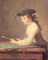 Chardin, Jean Baptiste Simeon - The Young Draughtsman